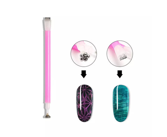 Зображення 3 Подвійна магнітна рука "Квітка" для гель-лаку "Котяче око"