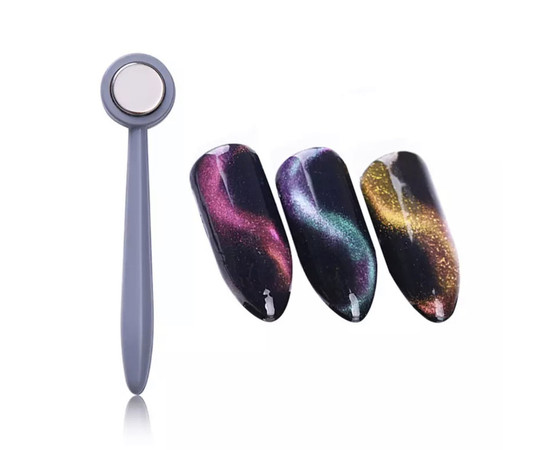 Изображение 2 Груглый магнит для гель-лака "Кошачий глаз" (для дизайна маникюра)