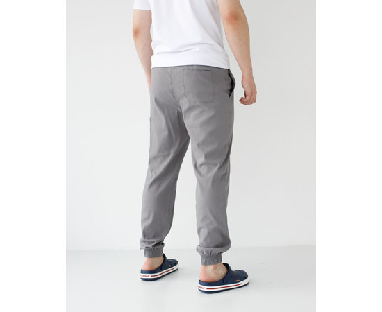 Изображение 3 Медицинские брюки мужские джоггеры стрейч серые р. 50, "БЕЛЫЙ ХАЛАТ" 504-328-730, Размер: 50, Цвет: серый