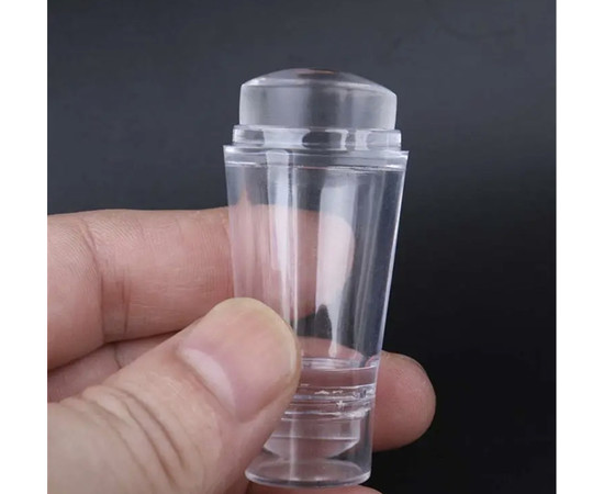 Зображення 6 Двосторонній штамп для стемпінгу нігтів з кришкою + 2-ма скребками з малюнками Прозорий