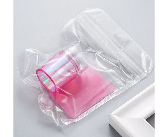 Зображення 2 Штамп для стемпінгу з "Хамелеон" + 2 скрапера (скребка) з різними візерунками Рожевий