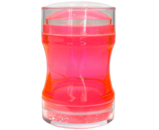 Зображення 2 Штамп для стемпінгу (для дизайну нігтів) зі стразами + 2 пластини з рандомним малюнком Рожевий