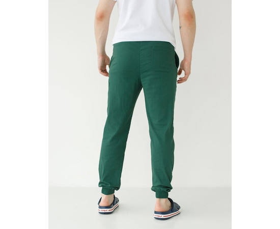 Зображення 2 Медичні штани чоловічі джоггери стрейч зелені р. 46, "БІЛИЙ ХАЛАТ" 504-350-730, Розмір: 46, Цвет: зелений