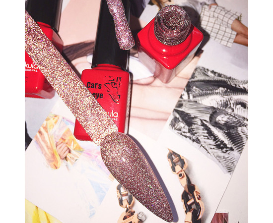 Зображення 2 Світловідбивний гель-лак Nails Molekula Flash Cat Eyes 6 мл № FC05, Об'єм (мл, г): 6, Колір: FC05