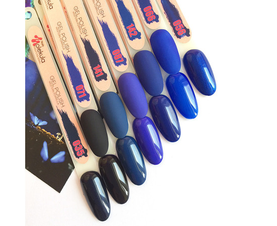 Зображення 2 Гель-лак для нігтів Nails Molekula Gel Polish 6 мл №66 Вітражний синій, Об'єм (мл, г): 6, Колір: 066