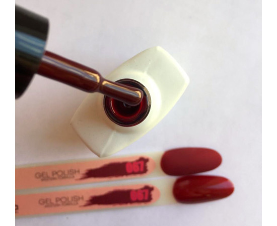 Зображення 2 Гель-лак для нігтів Nails Molekula Gel Polish 6 мл №67 Вітражний червоний, Об'єм (мл, г): 6, Колір: 067