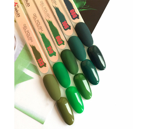 Зображення 3 Гель-лак для нігтів Nails Molekula Gel Polish 6 мл №68 Вітражний зелений, Об'єм (мл, г): 6, Колір: 068