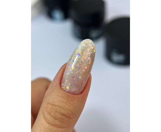 Зображення 2 Гель з блискітками для нігтів Siller Tinsel Gel №01, 15 мл