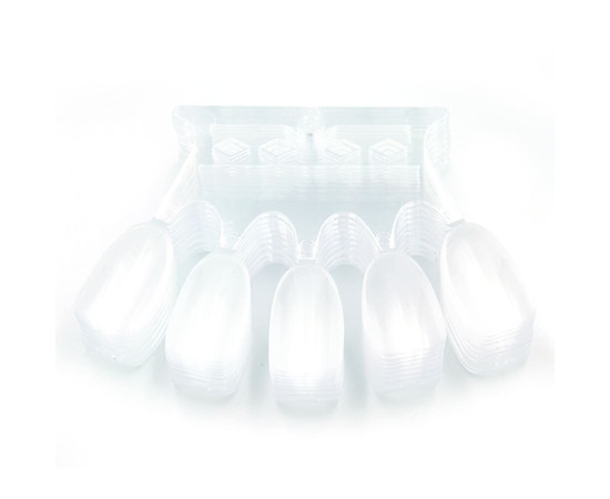 Зображення 3 Палітра "Корона" (50 типс на кільці 5.5 см) "Овал" для демонстрації лаків/гель-лаків. Прозорий