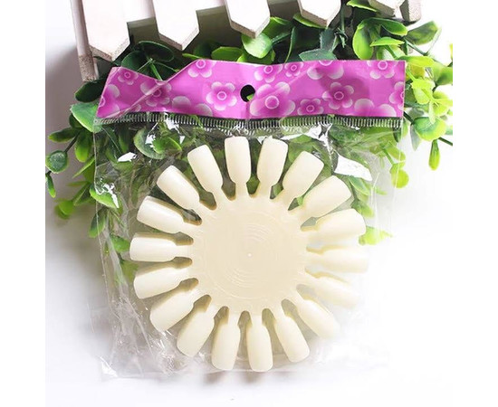 Зображення 2 Палітра "Ромашка" (10 шт./уп. по 18 типс) "М'який квадрат" - для демонстрації гель-лаків та дизайнів.