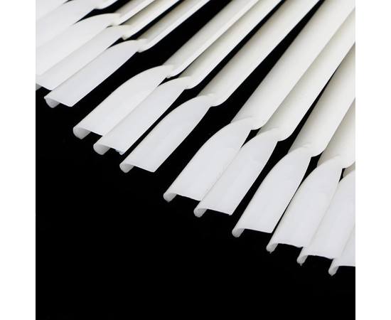 Изображение 2 Палитра-веер на кольце (50 типс, 12.3 см) "Мягкий квадрат" для демонстрации гель-лаков и дизайнов. Молочный