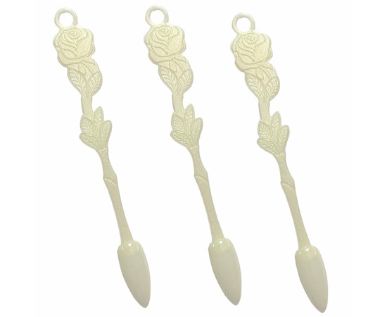 Зображення 2 Палітра-віяло "Троянда" (24 шт на кільці) молочна «Миндаль» - для демонстрації гель-лаків