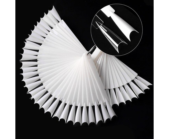 Зображення 5 Палітра-віяло демонстраційна на 40 типсів, "Французький Стилет", 12,5 см.