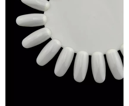 Изображение 4 Набор (10 шт./уп.) круглой палитры "Ромашка" на 20 типс - для лаков и дизайнов. Молочный