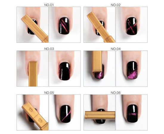 Зображення 4 Магніт для гель-лаку, прямокутний Золотий