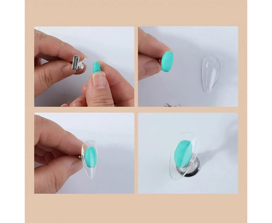 Изображение 4 Пластилин-клей для фиксации типс, накладных ногтей Зеленый