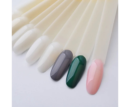 Зображення 8 Палітра - віяло на кільці (50 типс, 12.3 см) "Міндаль" для демонстрації гель-лаків та дизайнів. Молочний