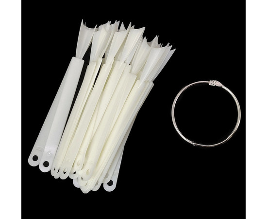 Зображення 7 Палітра-віяло демонстраційна на 40 типсів, "Французький Стилет", 12,5 см.