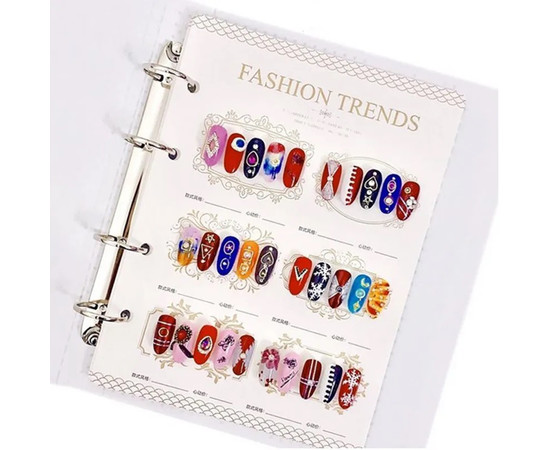 Изображение 2 Каталог (альбом) для демонстрации типс и ресниц Nail Salon Зелёный