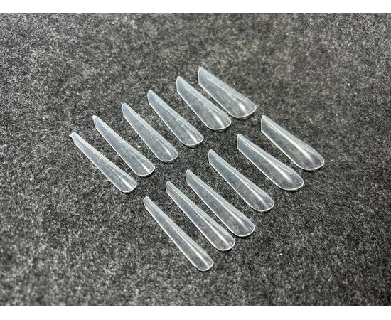 Зображення 2 Верхні форми Atica Plastiс Nail Tips Modern Almond 12 розмір, сучасний мигдаль, 120 шт