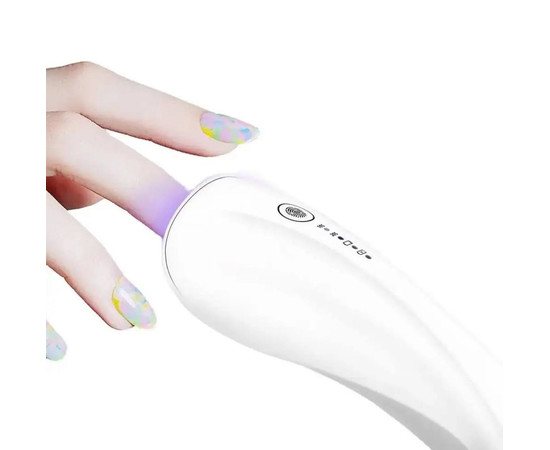Зображення 3 Міні UV/LED лампа LSQ3 на акумуляторі та USB шнуром для сушіння гель лаку (гелевих типс, верхніх форм), 5 Вт.