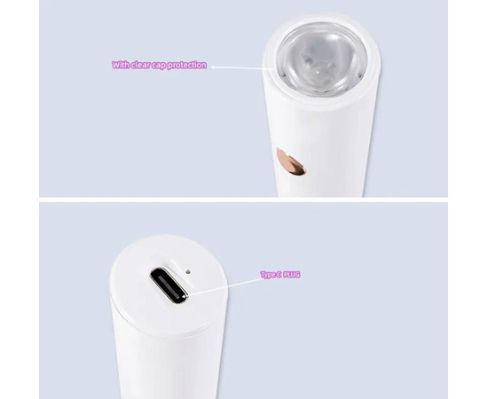 Зображення 5 Лампа-ліхтарик з акумулятором для сушіння нігтів (гелевих тіпс, верхніх форм, декору) - на USB, 3 Вт.