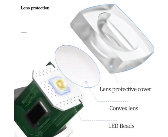 Зображення 9 Лампа-ліхтарик з акумулятором для сушіння нігтів (гелевих тіпс, верхніх форм, декору) - на USB, 3 Вт.