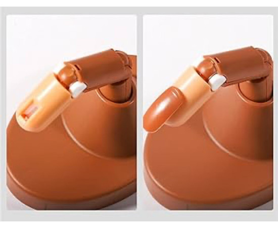 Зображення 5 Тренувальний гнучкий палець-муляж (3 шт) на підставці для манікюру + типси (100 шт.)