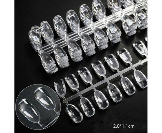 Зображення 5 Демонстраційна палітра лінійка з об'ємними типами (1,1х2 мм) для книги-палітри (120 шт. уп) 436 Прозорий