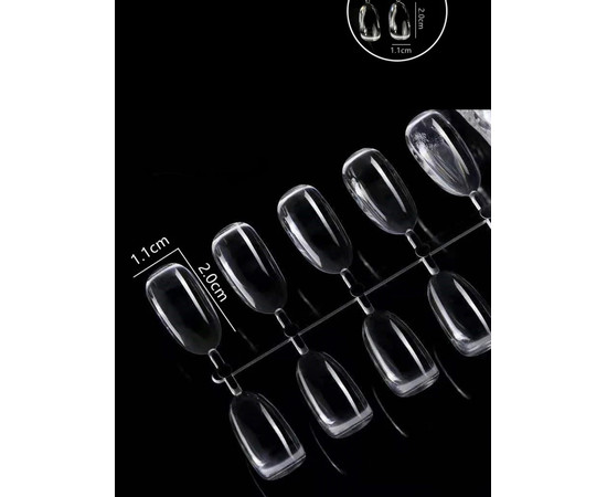 Зображення 7 Демонстраційна палітра лінійка з об'ємними типами (1,1х2 мм) для книги-палітри (120 шт. уп) 436 Прозорий