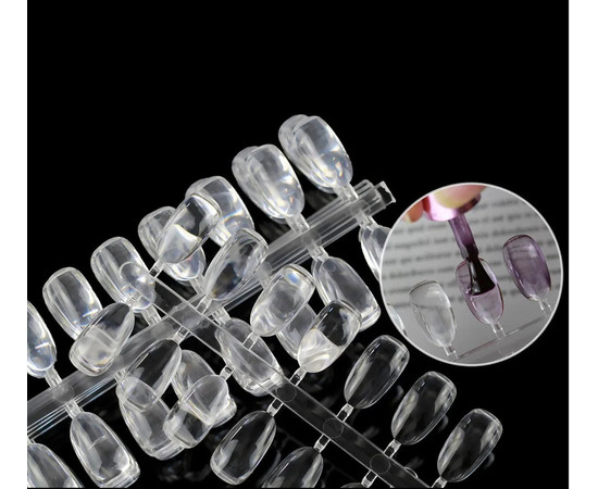 Зображення 2 Демонстраційна палітра лінійка з об'ємними типами (1,1х2 мм) для книги-палітри (120 шт. уп) 436 Прозорий