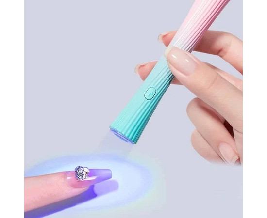 Изображение 4 Лампа-фонарик Led 5 с аккумулятором для сушки ногтей (гелевых типс, верхних форм, декора) - на USB, 3 Вт.