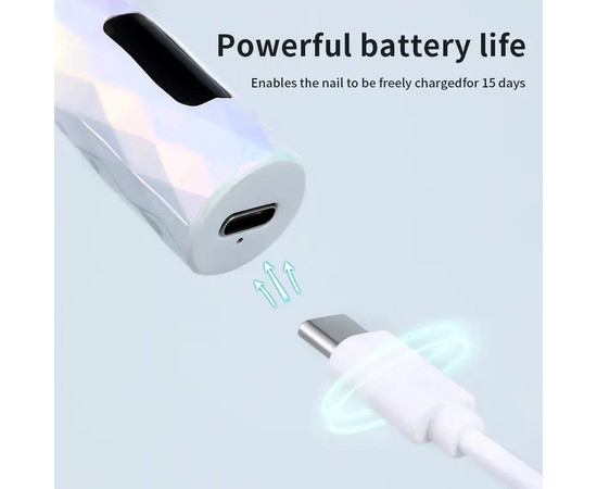 Зображення 4 Лампа-ліхтарик Led 13 на акумуляторі для сушіння нігтів (гелевих тіпс, верхніх форм, декору), 3 Вт.