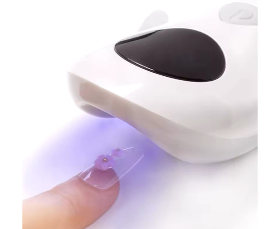 Изображение 3 Портативная лампа Led 19 "Дельфин" на аккумуляторе для сушки ногтей (верхних форм, декора, гелевых типс), 5 Вт. Белый