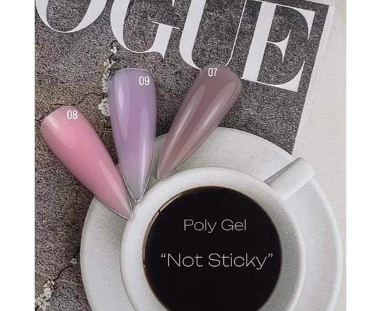 Изображение 3 Гель для ногтей Oxxi Professional Poly Gel Not Sticky №08, 30 мл, Объем (мл, г): 30, Цвет: 08