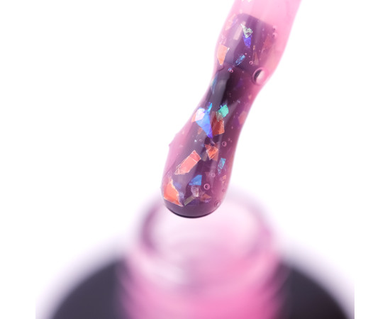 Зображення 2 База з поталлю Nails Molekula Base Foil Pink champagne №FB003 рожеве шампанське, 12 мл, Об'єм (мл, г): 12, Колір: FB003