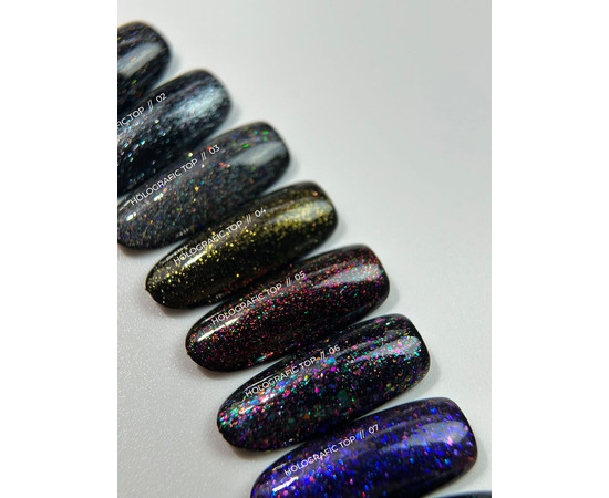 Изображение 4 Toп с голографическим эффектом Siller Shine Holografic Top No Wipe №04, 8 мл