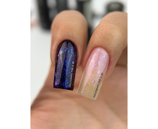 Зображення 2 Toп з голографічним ефектом Siller Shine Holografic Top No Wipe №07, 8 мл