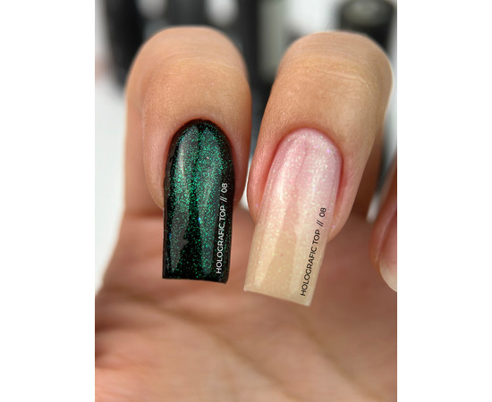 Зображення 2 Toп з голографічним ефектом Siller Shine Holografic Top No Wipe №08, 8 мл