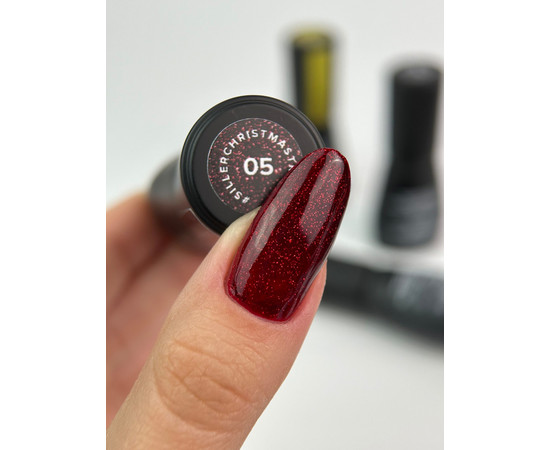 Зображення 2 Гель-лак з шимером Siller Christmas Tree №05, 8 мл