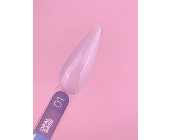 Зображення 2 Камуфлююча база для нігтів LUNAMoon Opal Base №01, 13 мл, Колір: 01