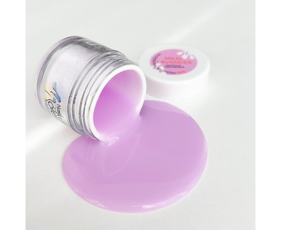 Изображение 2 Гель для ногтей Nails Molekula №15 Milky Lavender, 100 мл, Объем (мл, г): 100, Цвет: 15