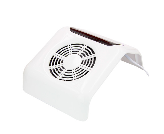 Изображение 3 Профессиональная настольная маникюрная вытяжка 001А, 45 Вт. Белый с черным