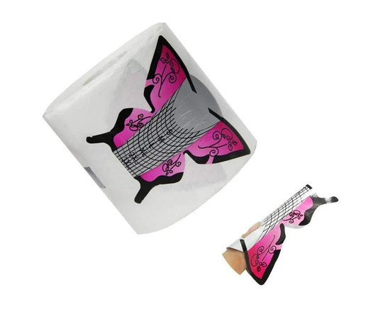 Зображення 3 Форми для нарощування нігтів "Метелик" - рулон 300 шт.