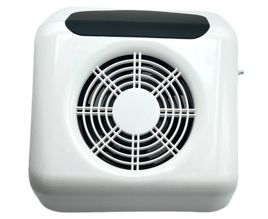 Изображение 2 Профессиональная настольная маникюрная вытяжка 001А, 45 Вт. Белый с черным