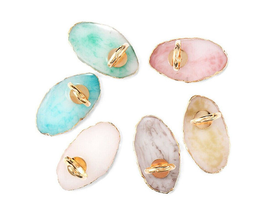 Зображення 4 Палітра - кільце для змішування фарб для брів, гель лаку, клею для нарощування вій Молочний