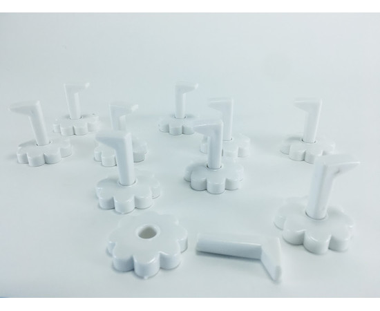 Изображение 2 Подставка-держатель для типс "Цветок" Белый