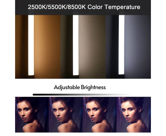 Зображення 2 Світлодіодна лампа акумуляторна BD-B01 палиця з пультом для фото та відеозйомки