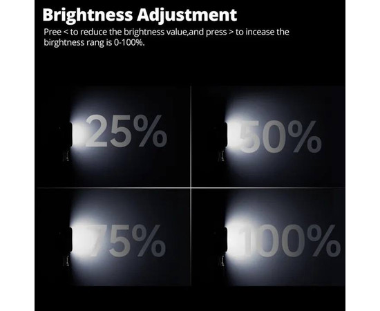 Зображення 7 Міні лампа, накамерне світло LED Р5 (7,5х7,5см) з вбудованим акумулятором (1800mAh) для відео та фотозйомки