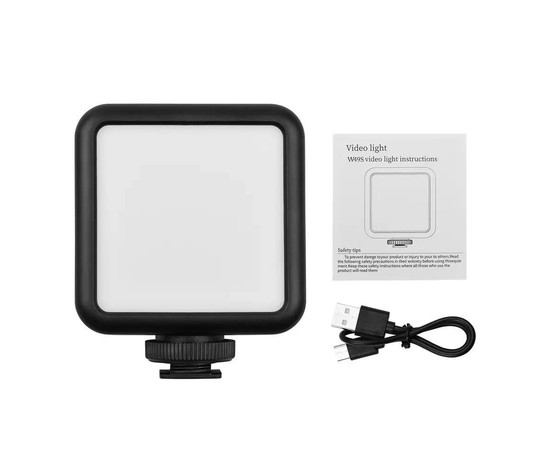 Зображення 9 Міні лампа, накамерне світло LED Р5 (7,5х7,5см) з вбудованим акумулятором (1800mAh) для відео та фотозйомки